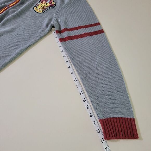 Harry Potter Women's Gryffindor House Open Front Cardigan Knit Sweater - Picture 8 of 14